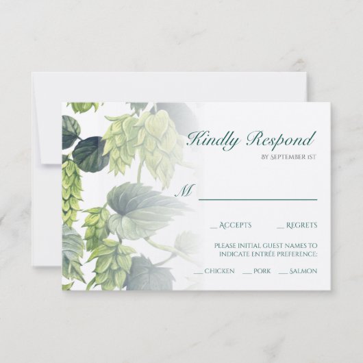 Hoop, Bierbruiloft Collectie RSVP Kaartje (Voorkant)