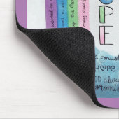 Hoop Bijbelse Waterverf van de Schrift van de Schr Muismat (Hoek)