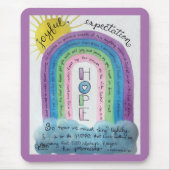 Hoop Bijbelse Waterverf van de Schrift van de Schr Muismat (Voorkant)