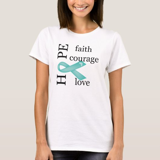 Hoop (Blauwgroen) T-shirt (Voorkant)