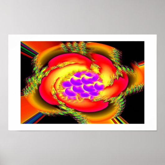 Hoop bloem bloemschilderkunst poster (Voorkant)
