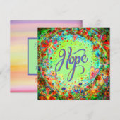 Hoop  Boho Aanmoediging Inspirerend Bedankkaart (Voorkant / Achterkant)