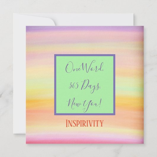 Hoop  Boho Aanmoediging Inspirerend Bedankkaart (Achterkant)