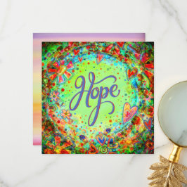 Hoop  Boho Aanmoediging Inspirerend Bedankkaart