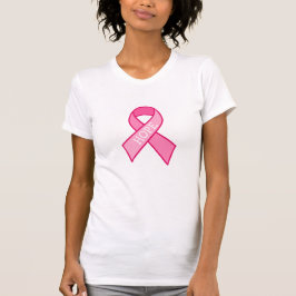 Hoop, borstkankerbewustzijn Roze T-shirt