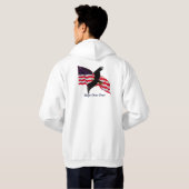 Hoop boven angst! capuchon hoodie (Achterkant volledig)