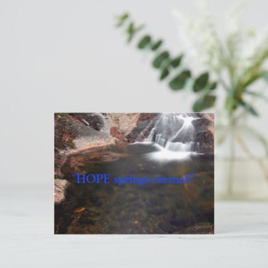 HOOP... BRIEFKAART (Staand voorkant)