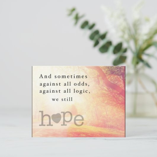 Hoop Briefkaart (Staand voorkant)