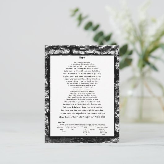 Hoop Briefkaart (Staand voorkant)