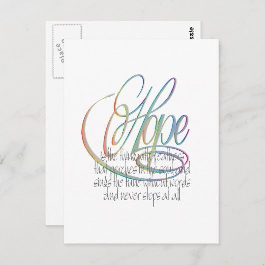 Hoop Briefkaart (Voorkant / Achterkant)