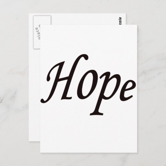 hoop briefkaart (Voorkant / Achterkant)