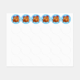 Hoop bronzen niveau fase drie bulk 60 stickerblad labels