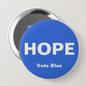 HOOP Button, STEM BLAUWE Button (Voorkant /achterkant)