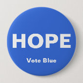 HOOP Button, STEM BLAUWE Button (Voorkant)
