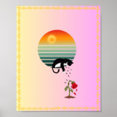 Hoop - cat poster/sunrise Poster (Voorkant)