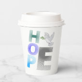 Hoop – Christelijk Faith Inspirerende papieren bek Papieren Bekers (Achterkant)