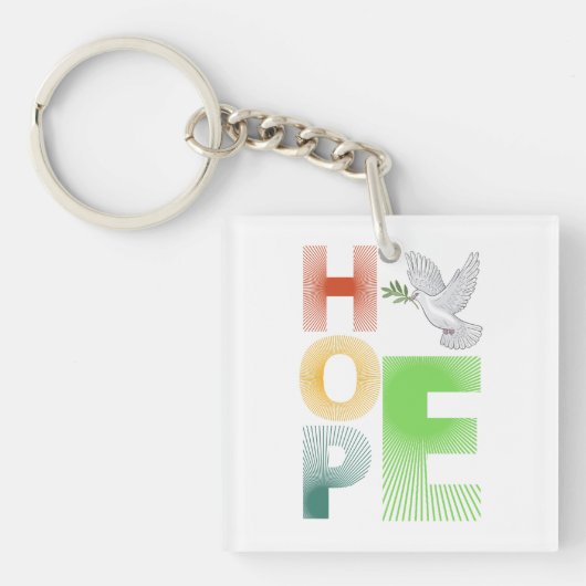 Hoop - Christelijk Inspirerend Sleutelhanger (voorkant)
