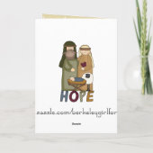 Hoop Christelijk Kerst Wenskaart Feestdagen Kaart (Achterkant)