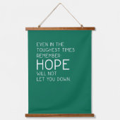 Hoop citaten hangend wandkleed (Voorkant)