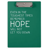 Hoop citaten klembord (Voorkant)