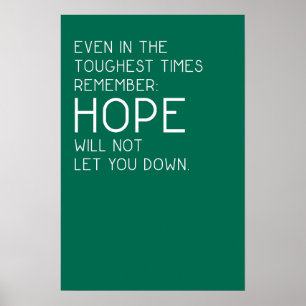 Hoop citaten poster