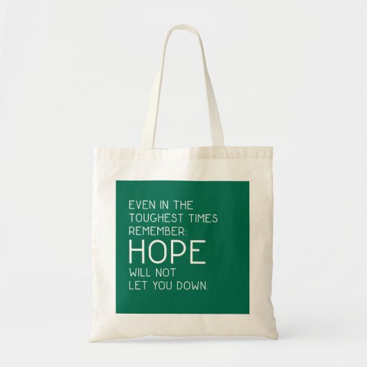 Hoop citaten tote bag (Voorkant)