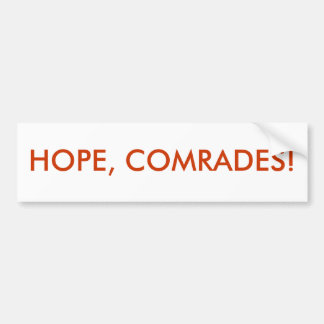 HOOP, COMRADES! BUMPERSTICKER