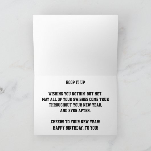 "Hoop Creams" Verjaardagskaart Kaart (Binnen)