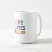 Hoop Creëer wonderen Koffiemok (Voorkant rechts)