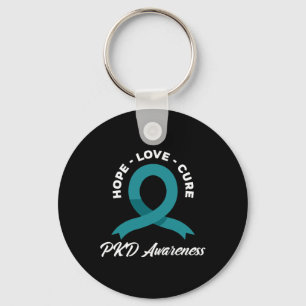 Hoop Cure Polycystic Kidney Disease Awareness Sleutelhanger