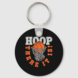 Hoop daar het is bysketbyll speler leuk cadeau sleutelhanger