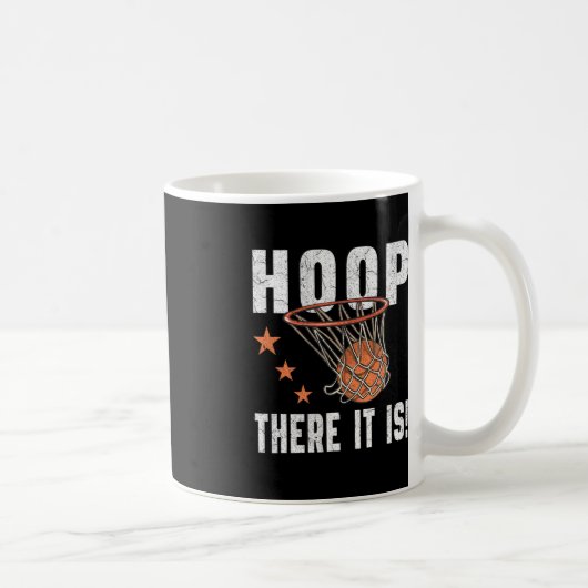 Hoop daar is het! Basketbal B-Ball Fan Koffiemok (Rechts)