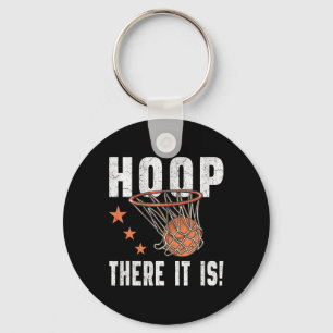 Hoop daar is het! Basketbal B-Ball Fan Sleutelhanger
