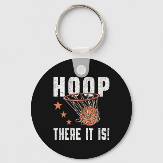 Hoop daar is het! Basketbal B-Ball Fan Sleutelhanger (Voorkant)