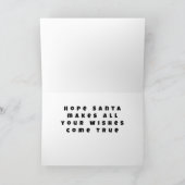 **HOOP DAT AL JE KERSTWENSEN UITKOMEN** FEESTDAGEN KAART (Binnen)