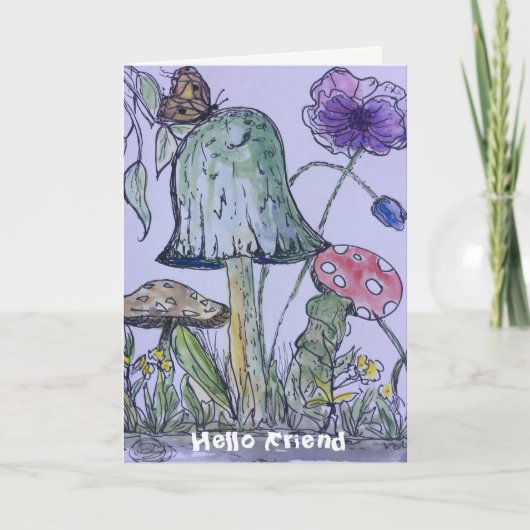 "Hoop dat alles goed met je gaat" wenskaart Kaart (Voorkant)