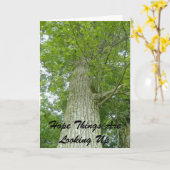 Hoop dat de dingen omhoog kijken kaart (Gele Bloem)