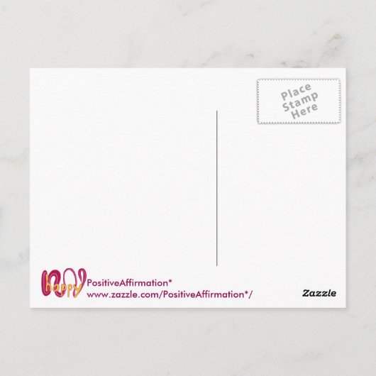 Hoop dat dit je blij Jouw tekst Briefkaarten vindt (Achterkant)