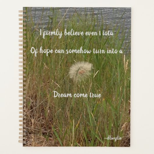 Hoop dat dromen uitkomen planner (Voorkant)