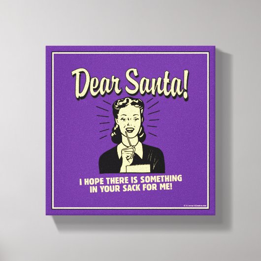 Hoop dat er iets in je zak zit voor mij canvas afdruk (Voorkant)