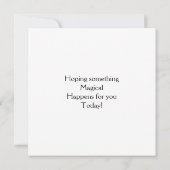 Hoop dat er iets magisch voor je gebeurt (Achterkant)