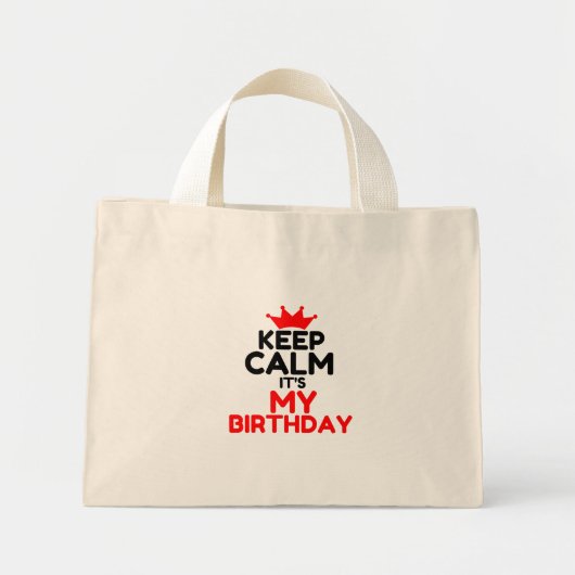 HOOP DAT HET MIJN BIRTHDAY IS MINI TOTE BAG (Voorkant)