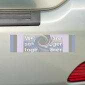 Hoop dat Hillary USA we sterker met elkaar zijn Bumpersticker (Op auto)