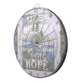 Hoop dat Hillary USA we sterker met elkaar zijn Dartbord (Voorkant Rechts)