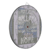 Hoop dat Hillary USA we sterker met elkaar zijn Dartbord (Voorkant Links)