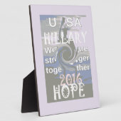 Hoop dat Hillary USA we sterker met elkaar zijn Fotoplaat (Zijkant)