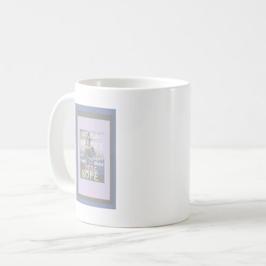 Hoop dat Hillary USA we sterker met elkaar zijn Koffiemok (Voorkant links)