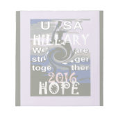 Hoop dat Hillary USA we sterker met elkaar zijn Notitieblok (Voorkant)