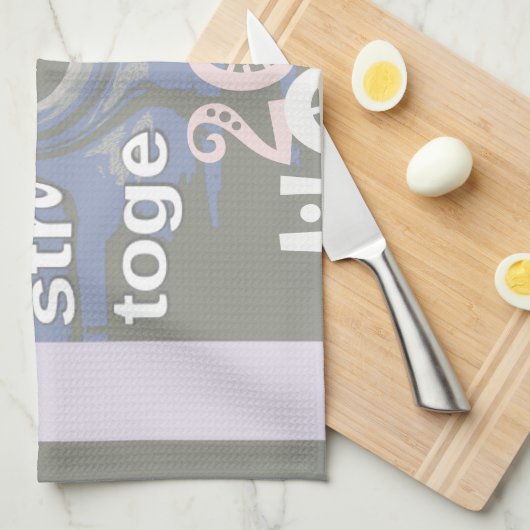 Hoop dat Hillary USA we sterker met elkaar zijn Theedoek (Quarter Fold)