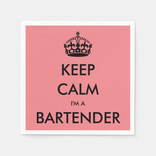 HOOP DAT IK EEN BARTENDER BEN SERVET (Voorkant)